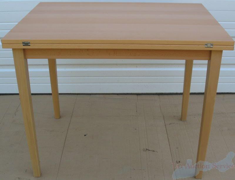 IKEA Jussi Birch Folding Top Dining Table 35 x 49 Twist and Fold