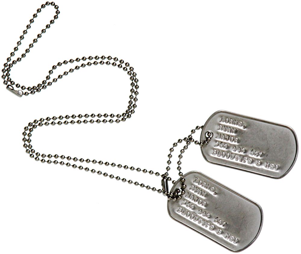 Stargate Atlantis Lorne Dog Tags