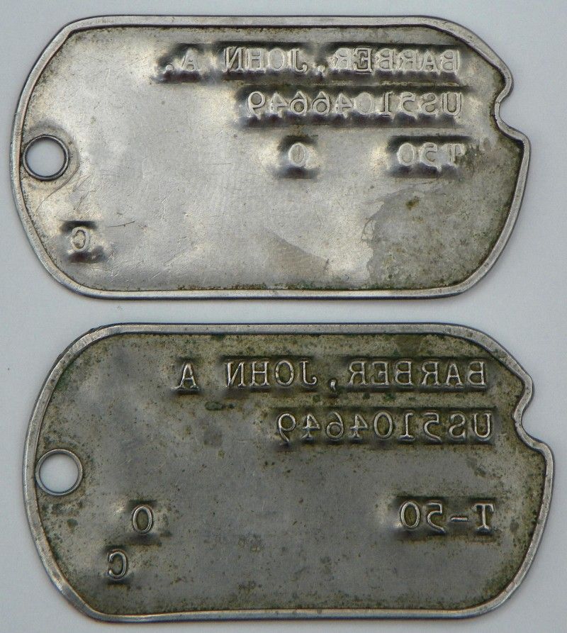 Korean War Era Metal Dog Tag