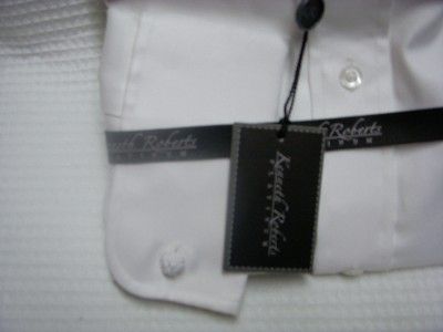 Kenneth Roberts Platinum French Cuff White Shirt 15 5