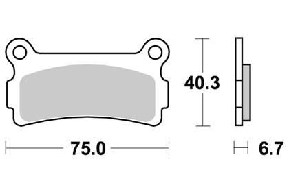 SBS 636 LF s Brake Pads Beta Trial 125 Beta 250 Zero