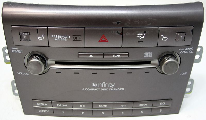 2007 2008 2009 KIA AMANTI FACTORY STEREO INFINITY 6 DISC CD PLAYER OEM