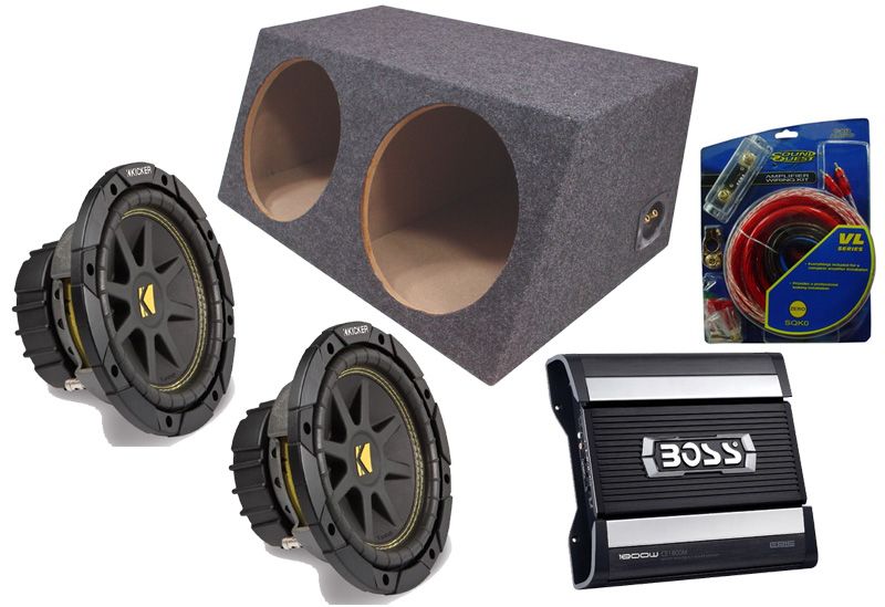 Kicker Car Audio C15 Comp Loaded Dual 15 SEALED Subwoofer Box Boss