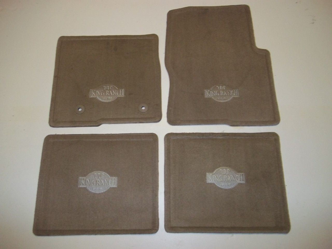 2011 2012 2013 Ford F150 King Ranch Carpeted Floor Mats 4 Piece Set