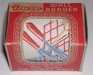 Kitchen Pantry Wall Border Vintage 1940s Duro Kitchenware Coffee Tea