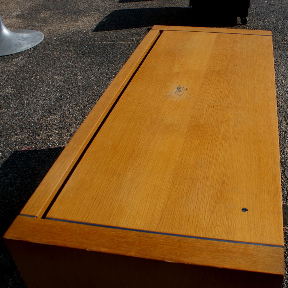 4ft Mid Century Knoll Bill Stephens Oak Credenza