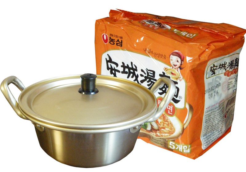 Korean Noodle Ansungtangmyun 5pcs with Korean Noodle Cook Pot Ramyun