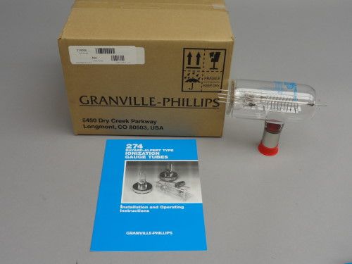 PHILLIPS IONIZATION ION GAUGE TUBE 274006 1 KOVAR TUBULATION ARM