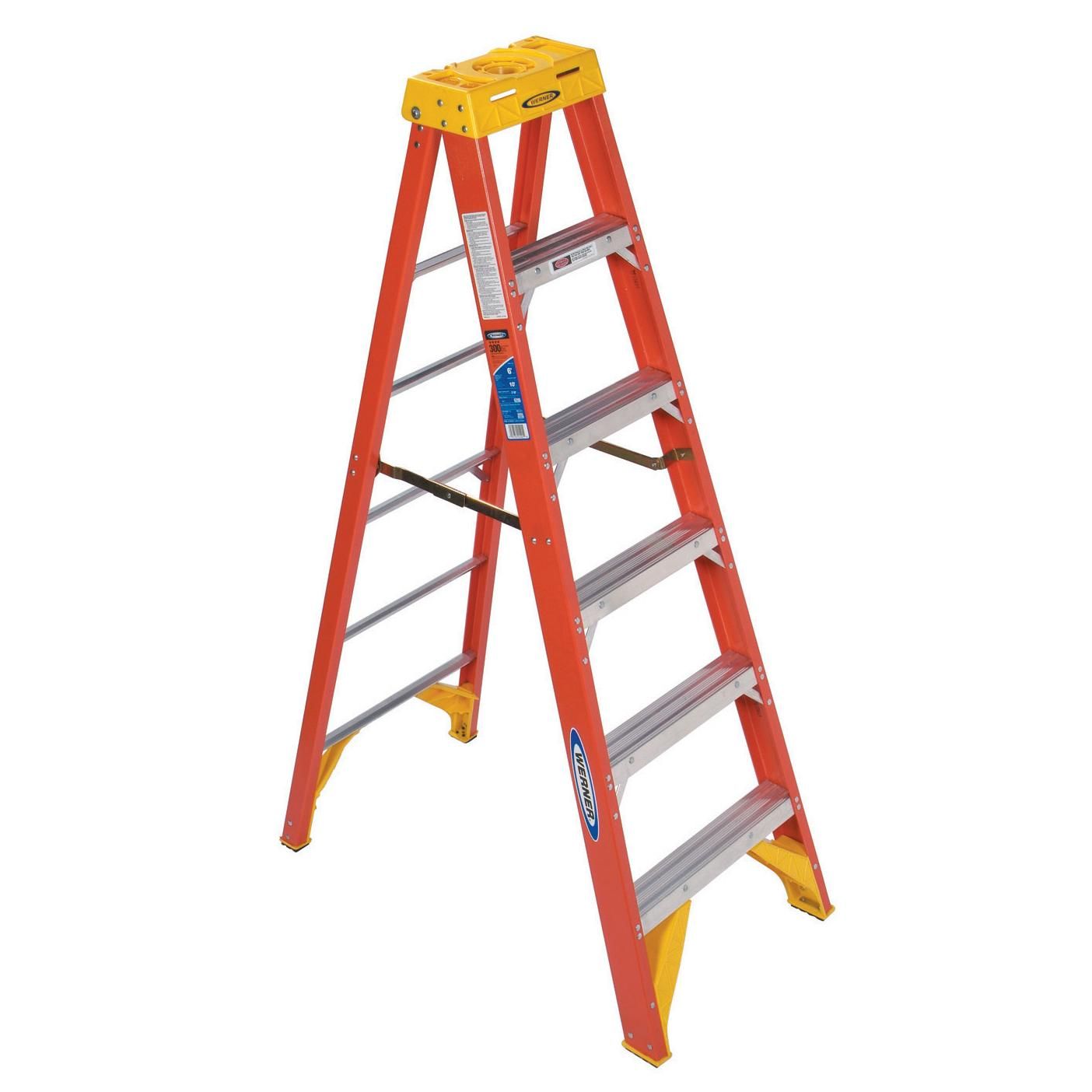 6206 Werner 6 Fiberglass Step Ladder