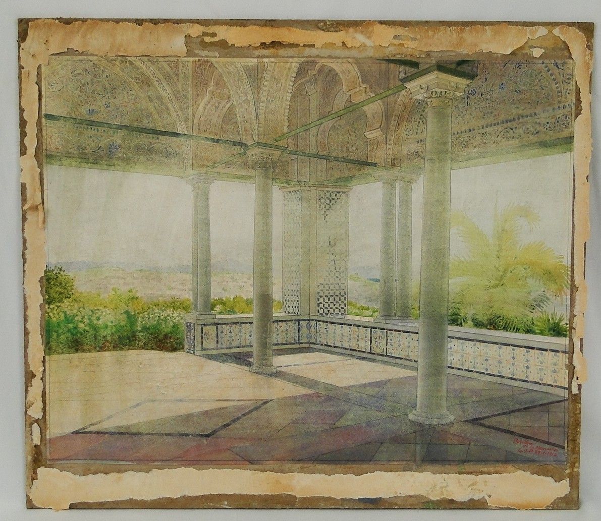 Perkins Impressionism Landscape Pavillon de la Manouba, Tunisia