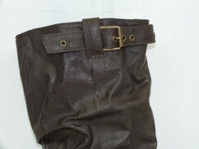 Lane Bryant Brown Knee High Wedge Boot Sz 8W