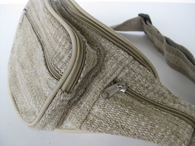 Hemp Fanny Pack Waist Bag Hand Made in Nepal