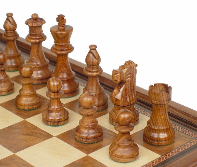 Lardy Chess Set Sheesham 3 75 Large Walnut Case