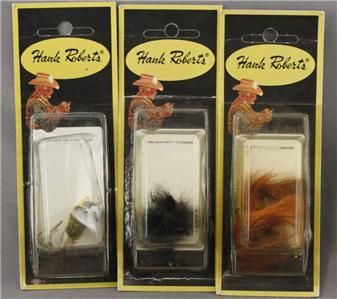 Lot 3 Hank Roberts Fishing Lures Lech Black Pumpkin Yellow