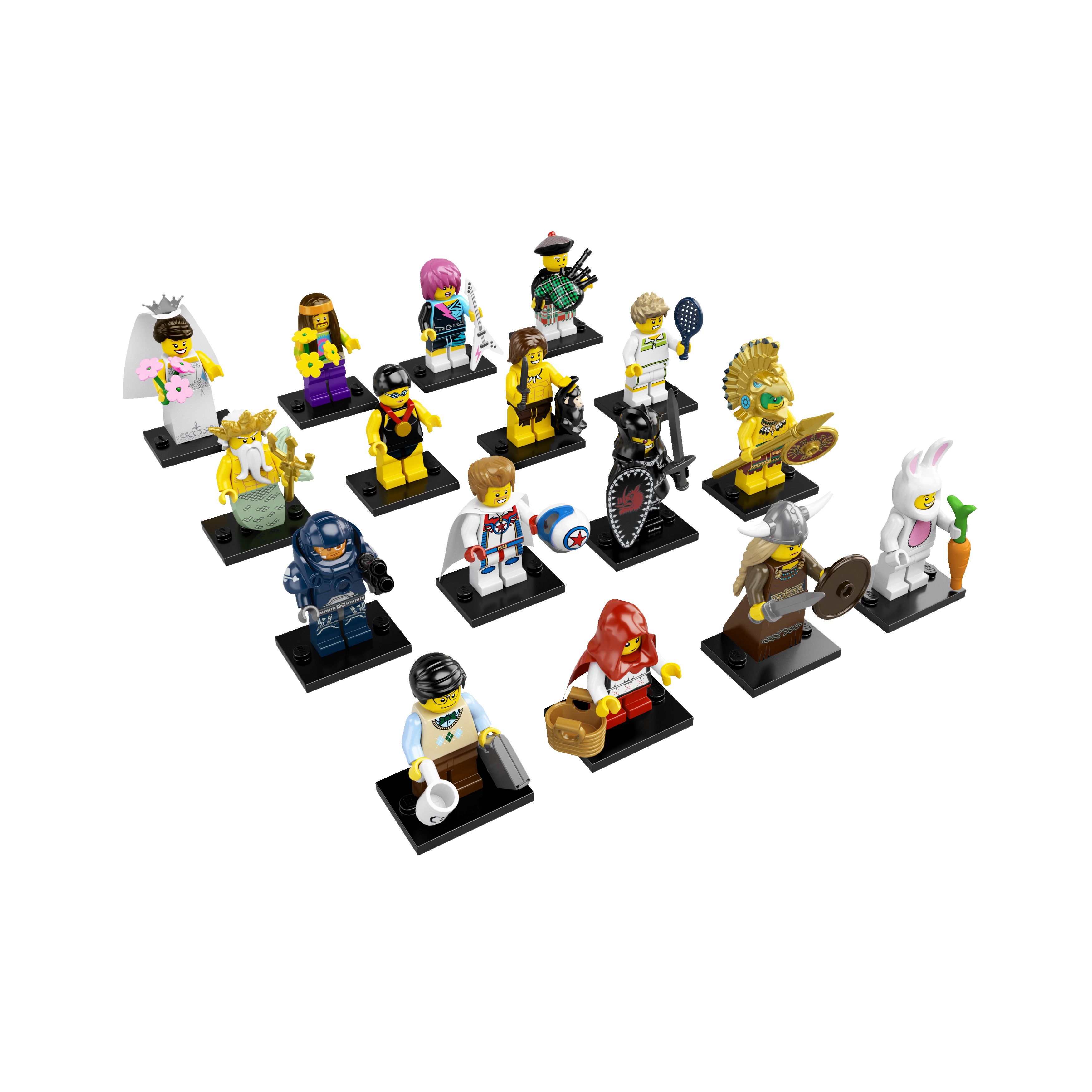 LEGO SERIES 1 2 3 4 5 6 7 8 COMPLETE (128 SEALED) FULL SET MINIFIGURE