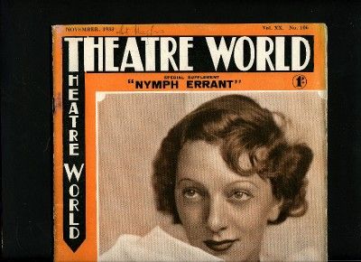 Gertrude Lawrence Nymph Errant Leslie Howard Theatre World UK Mag