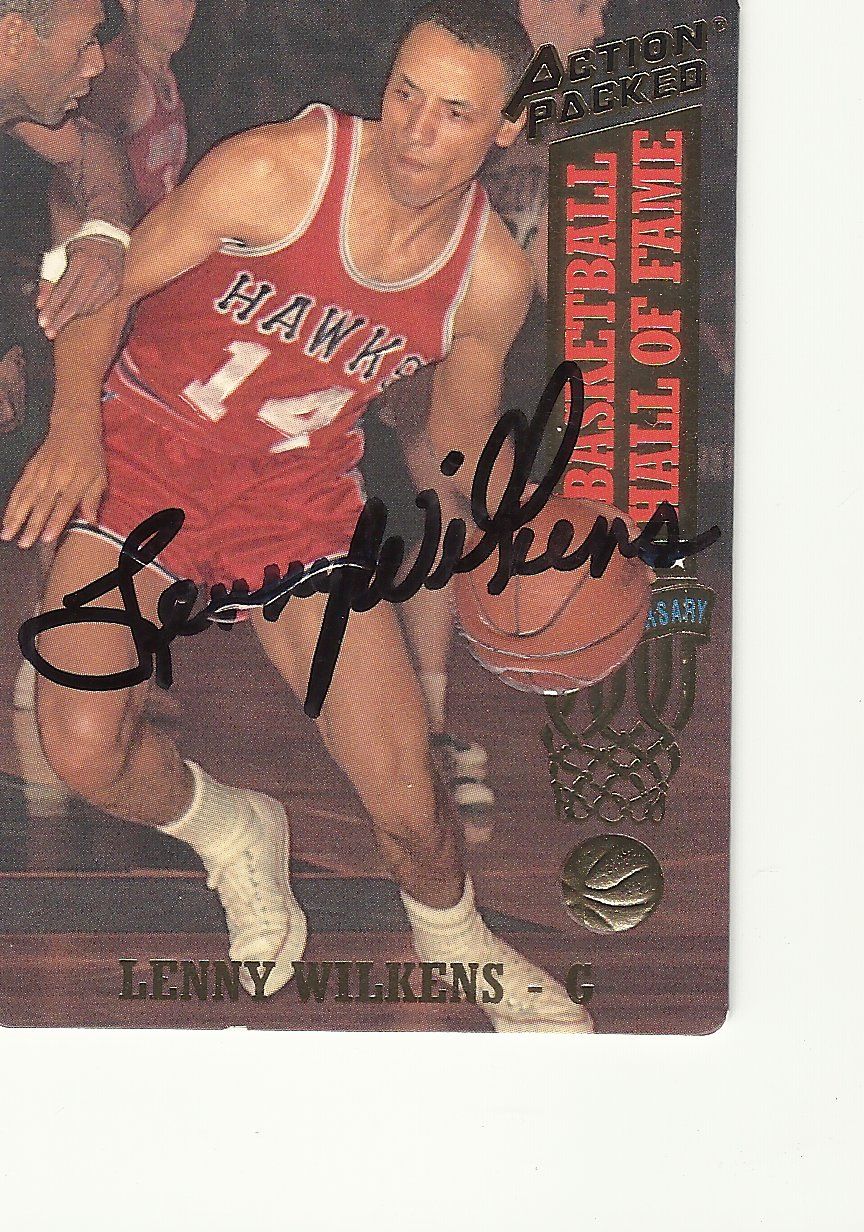 Lenny Wilkens Signed Autographed Trading Card Auto NBA