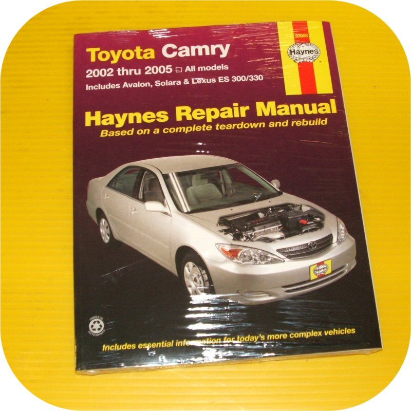 to enlargeRepair Manual Book Toyota Camry Avalon Lexus ES 300 330