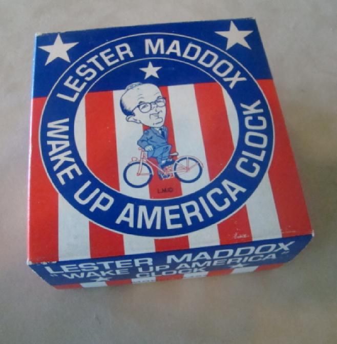 1971 Gov Lester Maddox Wake Up America Clock RARE