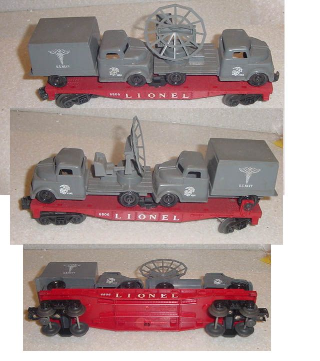 NJ estate is a Lionel 6806 USMC Flatcar w/Radar Truck And Medical Van