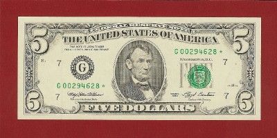 US Currency 1993★ $5 FRN ★star★ Old Paper Money Gem CU