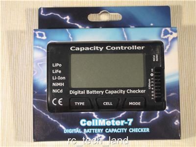 Digital Battery Capacity Checker LiPo Life Li ion NiMH NiCd