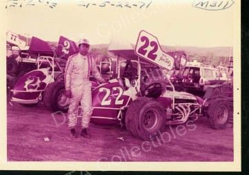 Joe Tetz 22 Sprint Car Race Photo 1971