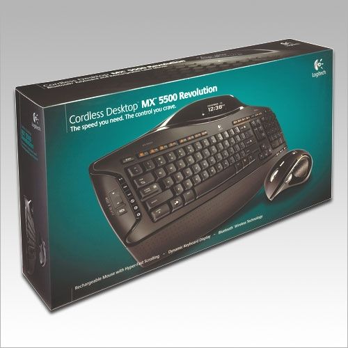 Logitech Cordless Desktop MX 5500 Revolution, Bluetooth, Rechargeable