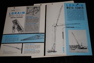 Lorain MC 550 A Truck Crane Brochure 5 Flysheets