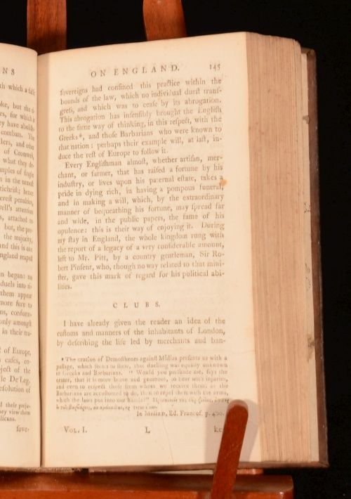 1772 2 Vol A Tour to London or New Observations on Englans M Grosley