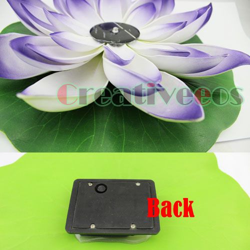 Garden Pool Solar Powered LED Lotus Landscape Flower Light Lamp