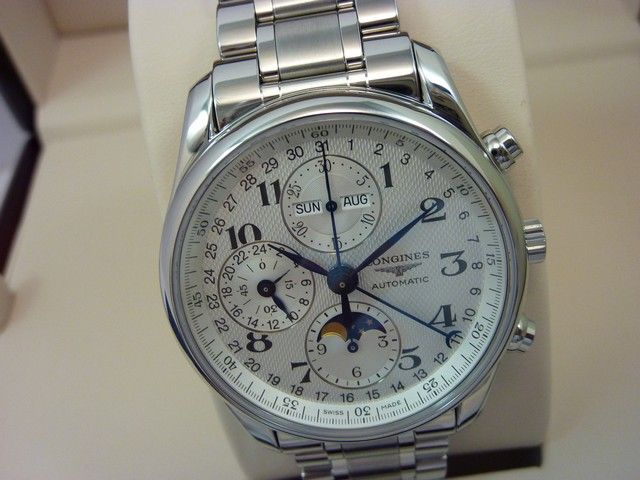 longines master fasi luna cronografo l2.673.4.78.6 chronograph