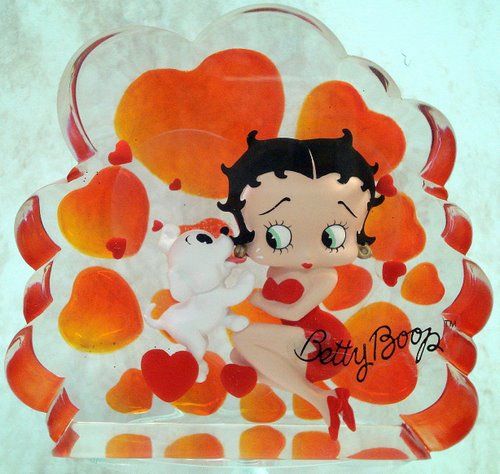 Betty Boop Puppy Love Acrylic Pudgy Kisses 6946