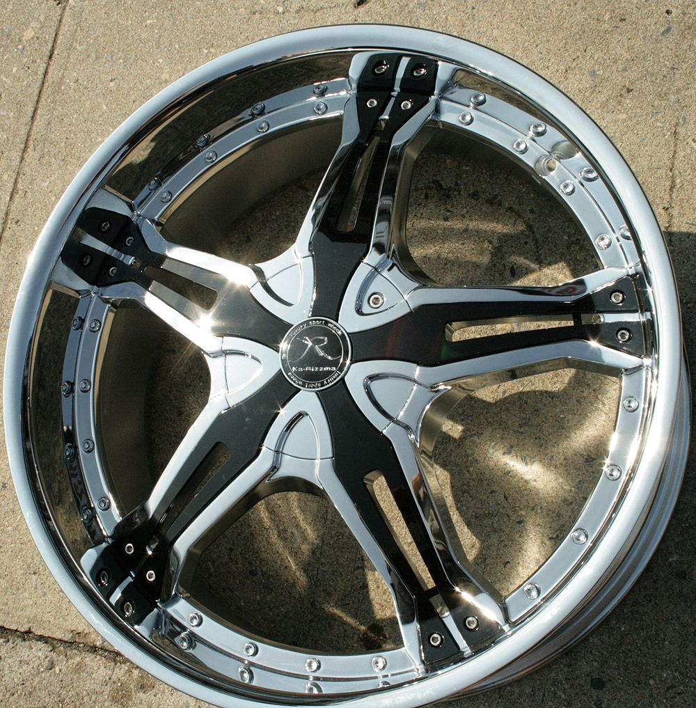 KARIZZMA LUCIAN KR09 22 CHROME RIMS WHEELS MAGNUM HEMI V8 RWD/ 22 x 9