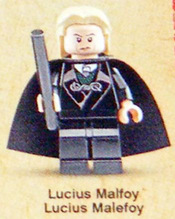 Lucius Malfoy Death Eater Magic Wand Lego Fig from 4867 Hogwarts Harry