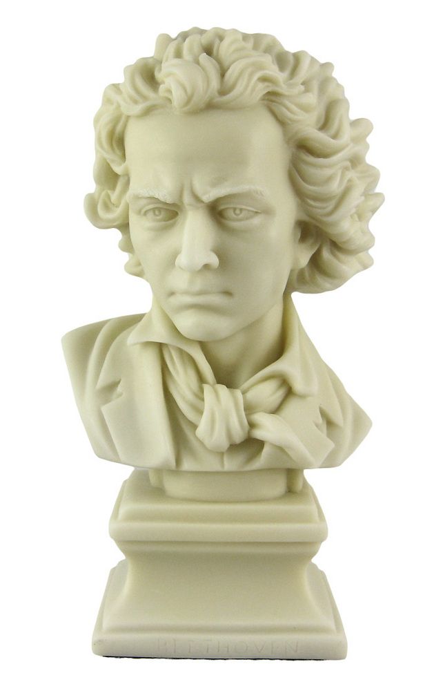 Ludwig Van Beethoven Bust Statue Music