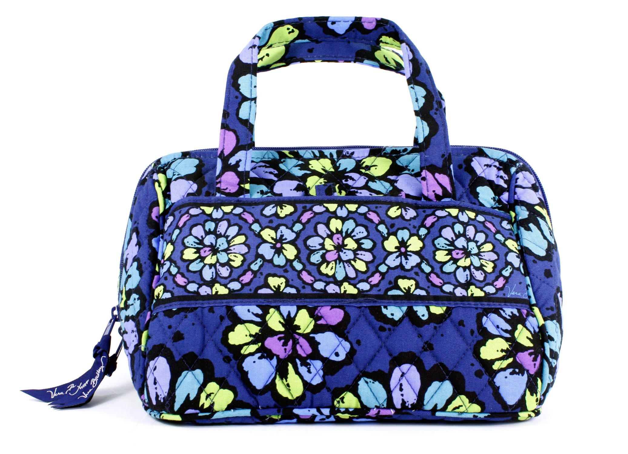 Vera Bradley Indigo Pop Lunch Date Lunch Box/Cosmetic Case