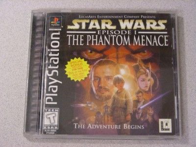 Star Wars Episode I The Phantom Menace PLAYSTATION 1 2 3 PS1 PS2 PS3