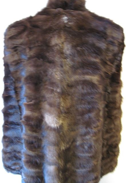 1940s Dark Brown Silver Fox Cape MacDougalls Seattle