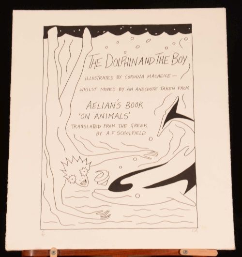 Dolphin and the Boy Serigraphs Corinna MacNeice Limited Signed Prints