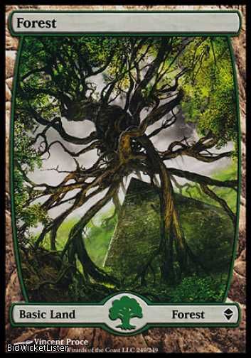 You are bidding on 4x Magic the Gathering   Zendikar   Forest (249