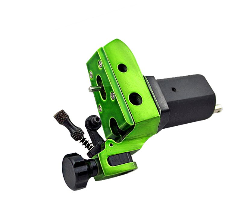 Green Heavy Duty Rotary Tattoo Machine Gun Aluminum Motor Shader Liner