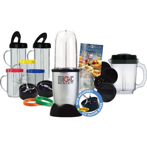 Magic Bullet 26 Piece Set Hi Speed Blender Mixer with Bonus Ice Shaver