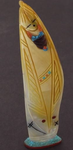 Zuni Corn Maidens Fetish by Zuni Carver Vicki Quandelacy