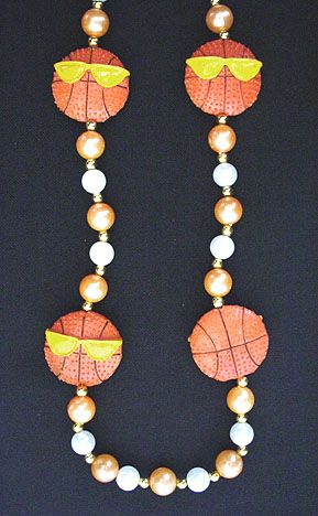 Basketball Mardi Gras Beads Basketball