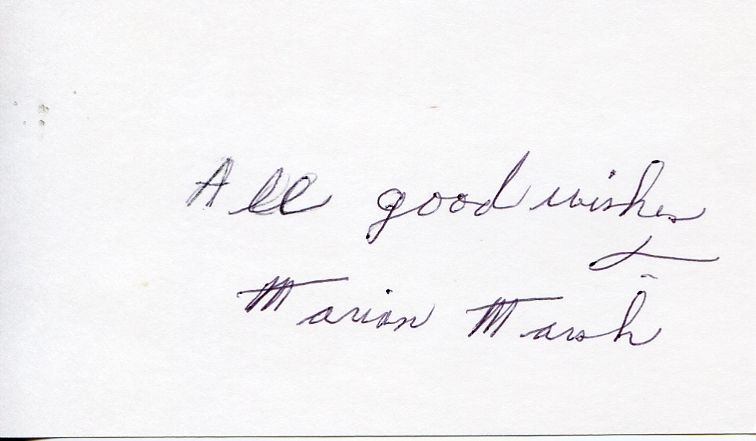 Marian Marsh Trilby in Svengali Autograph