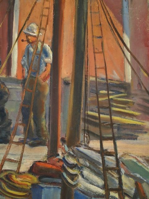 Marion Huse New England Gloucester Rockport Fishermen Wharf Boat O C