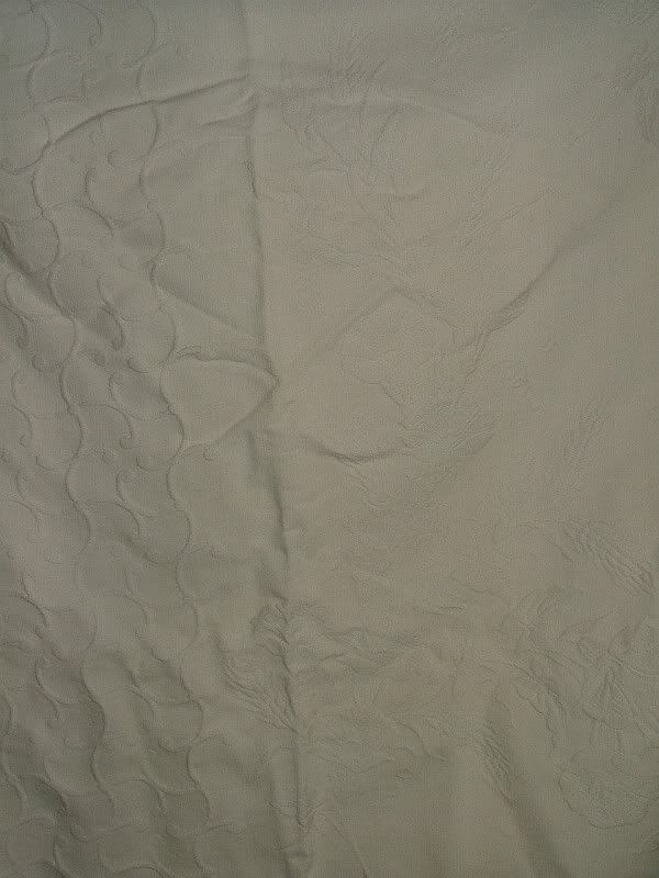 Antique Marcella Marseillaise White on White Woven Bedspread Coverlet