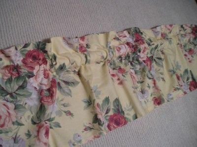 Martha Stewart Window Valance Roses Shabby Cottage Chic