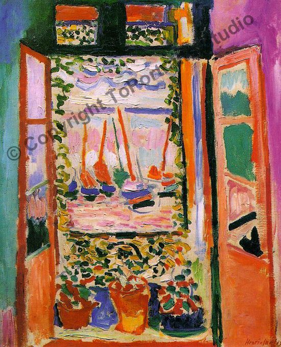 Henri Matisse Open Window Reproduction Oil Painting